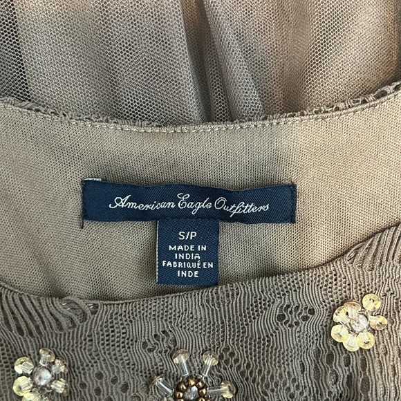 American eagle outfitters women’s small brown tulle dress - Picture 6 of 7